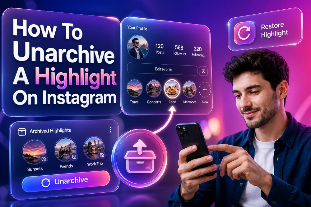 how to unarchive a highlight on instagram
